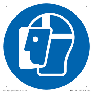 Mandatory: Wear a face shield